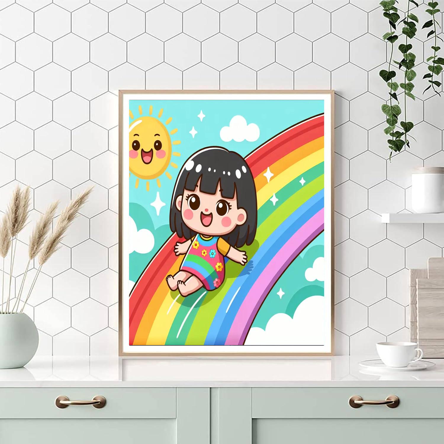 Rainbow Magic Kingdom Paint By Numbers Art