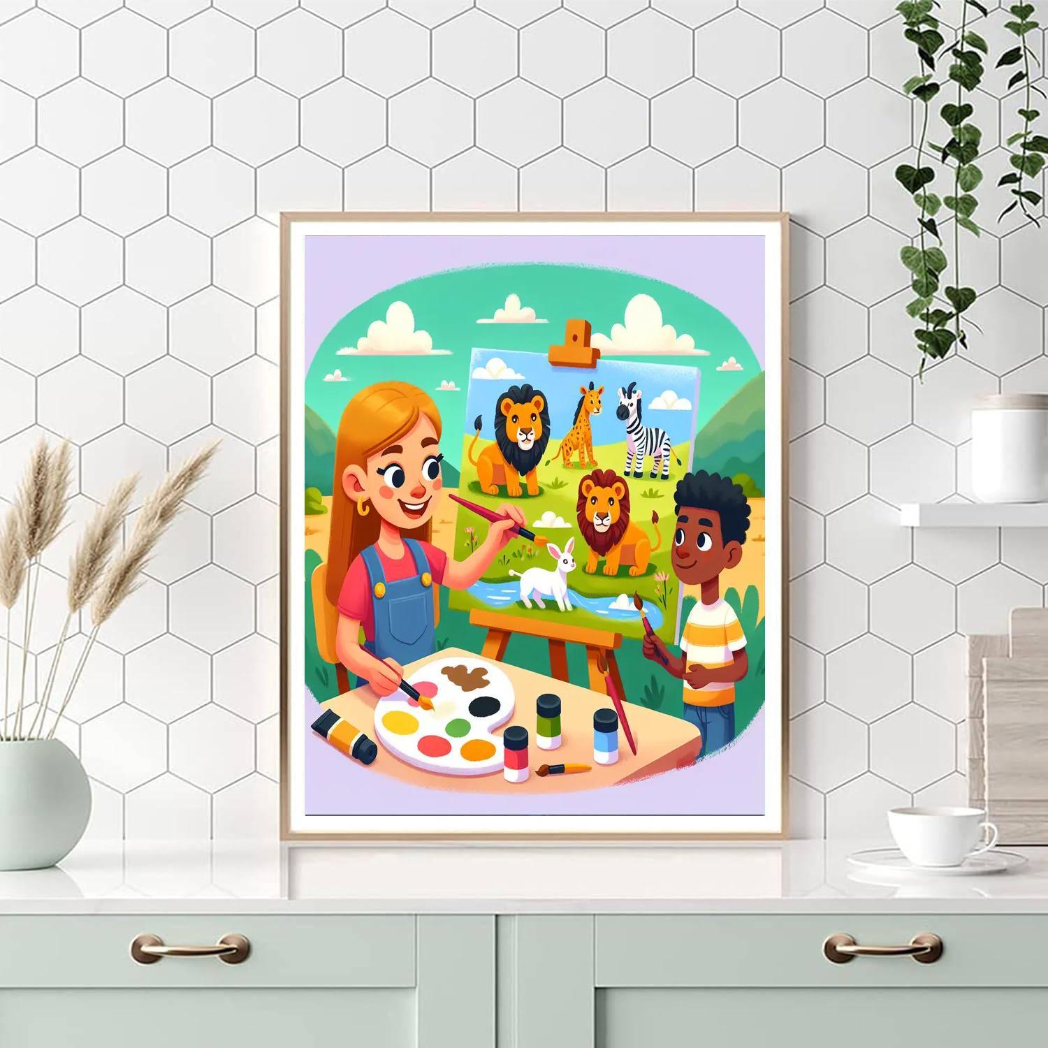 Art Safari Adventure Paint By Numbers Kits