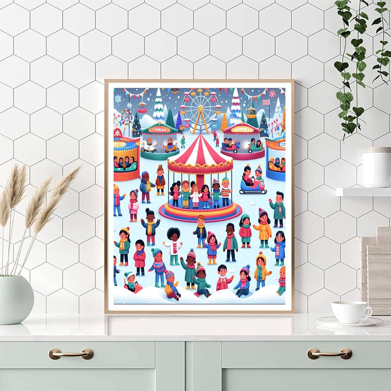 Winter Carnival DIY Paint By Numbers