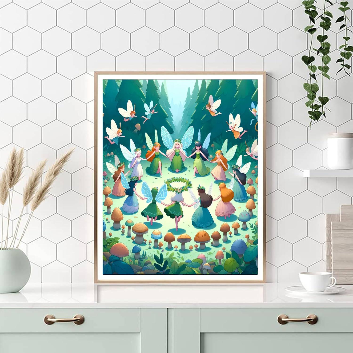 Fairy Forest Glade Paint By Numbers Art