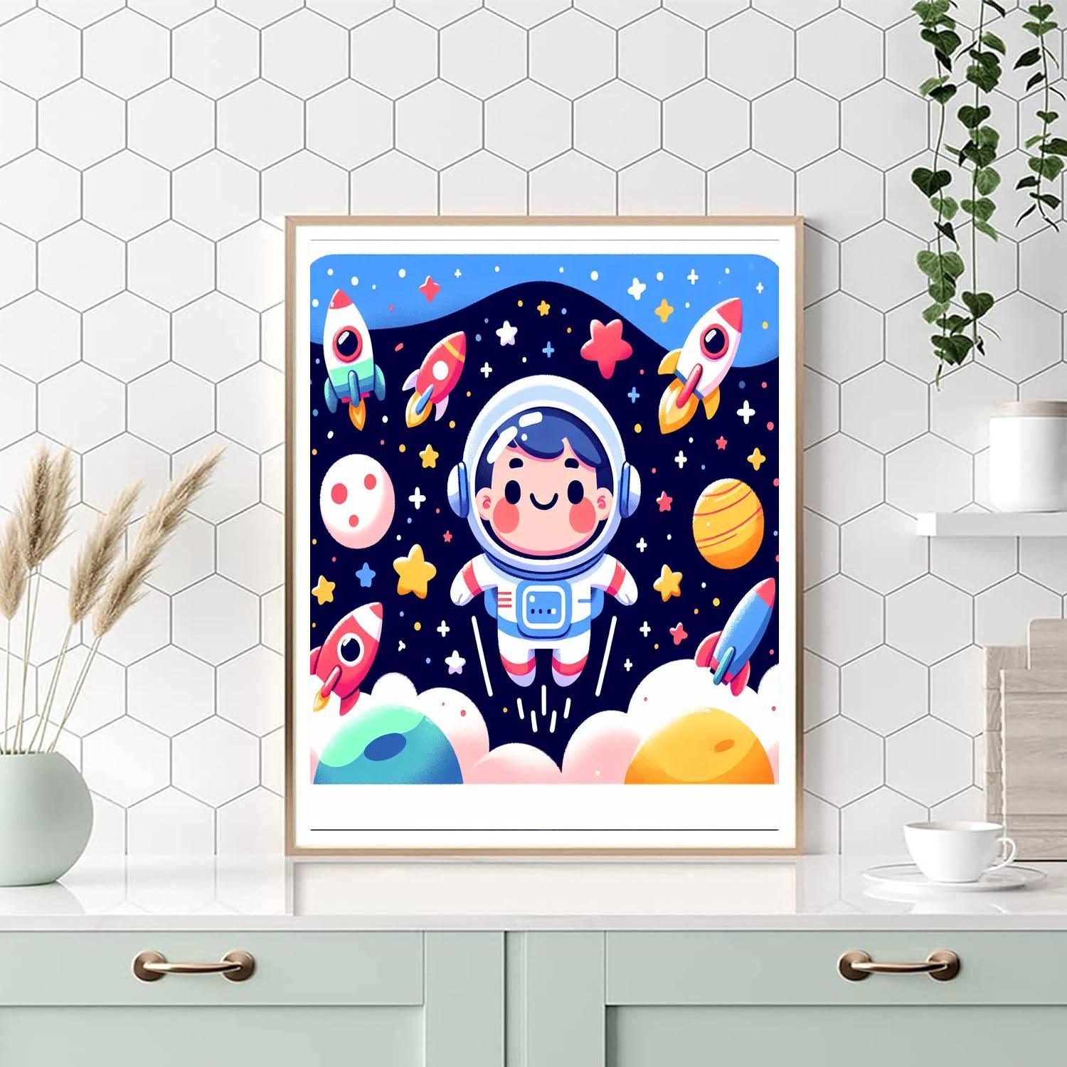 Brave Little Space Explorer Numbered Painting Kits