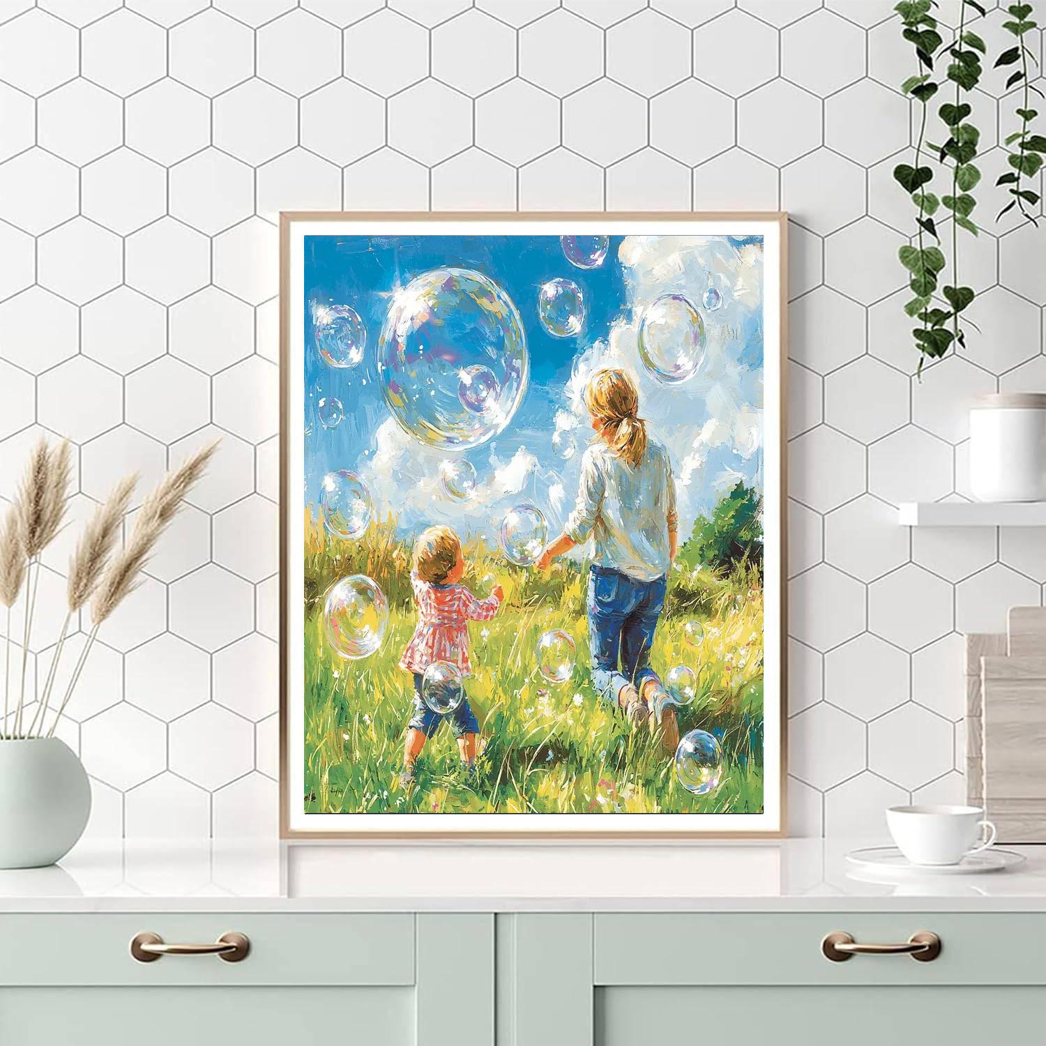 Bubbles And Laughter Numbered Painting Kits