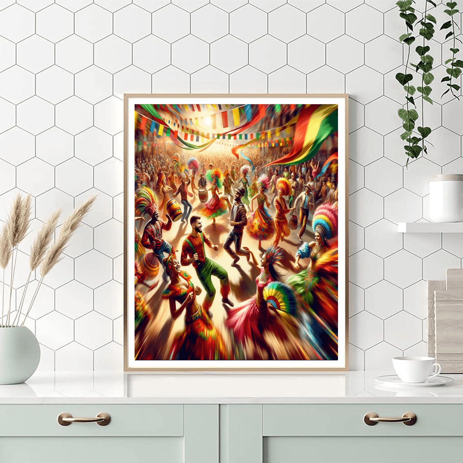 Vibrant Festival Colors Number Painting