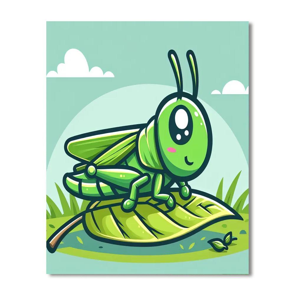 Gallant Grasshopper Numbered Painting Kits