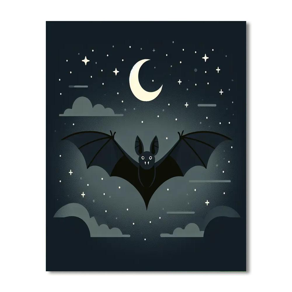 Brave Bat Paint By Numbers Art