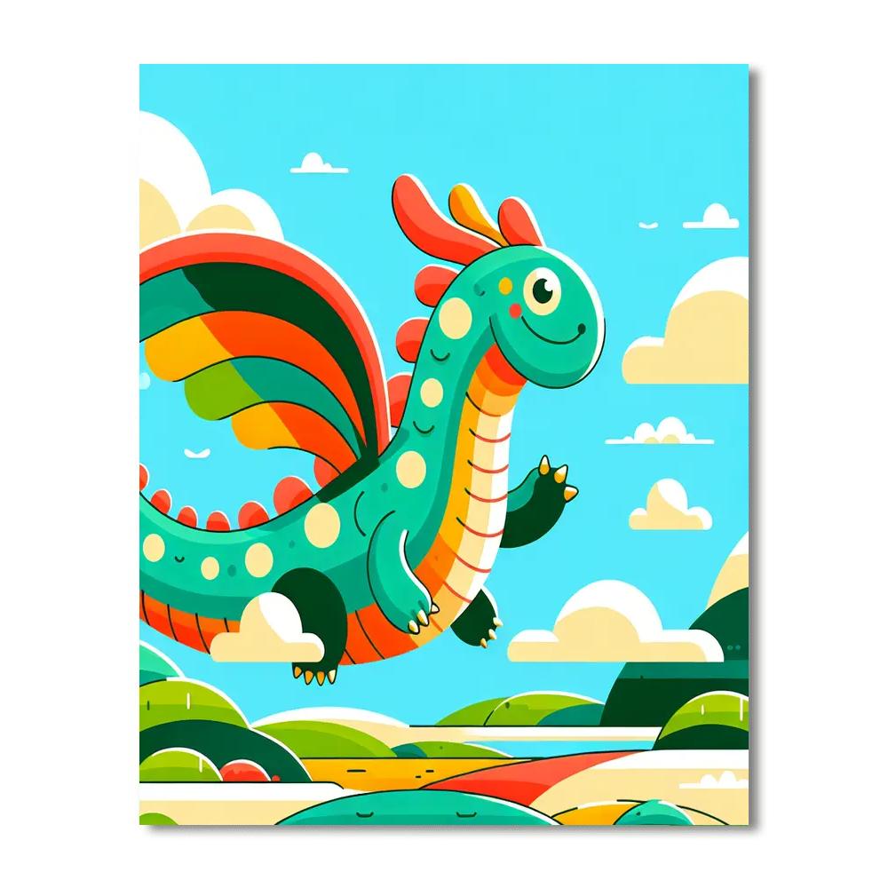 Gigantic Dragon Number Painting