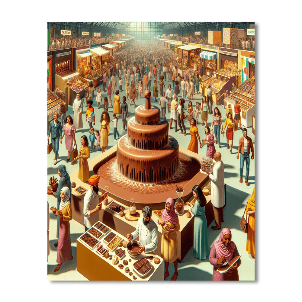 World Chocolate Festival Paint By Numbers Art