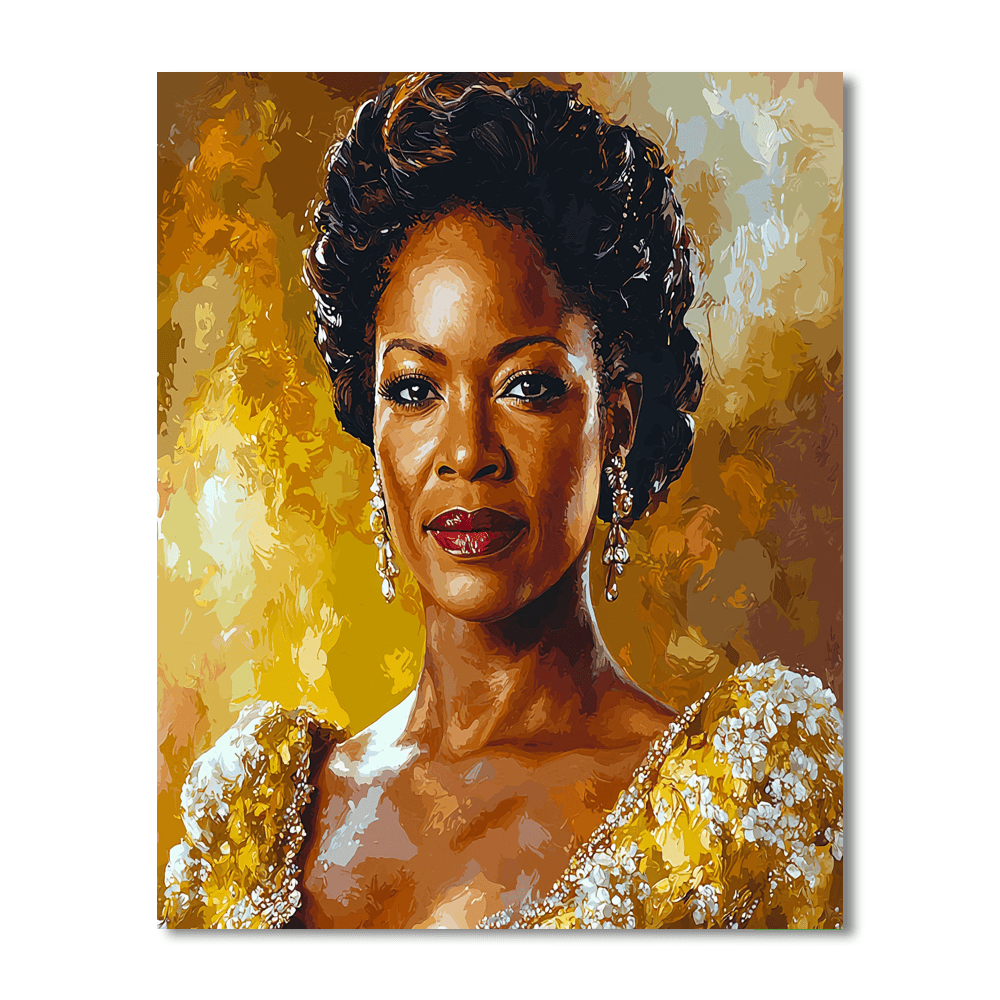 Viola Davis: The Powerful Voice Of Resilience Painting By Numbers Kit