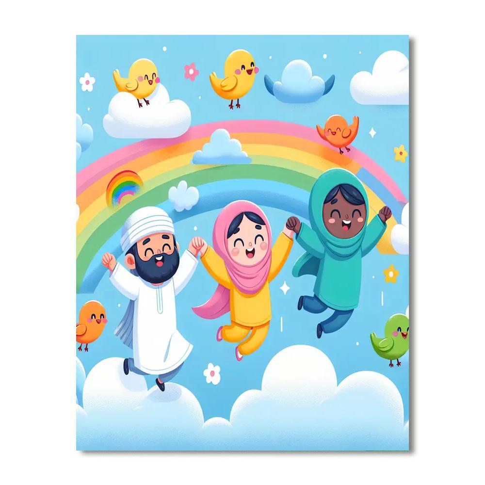 Fantasy Quest In The Clouds DIY Paint By Numbers