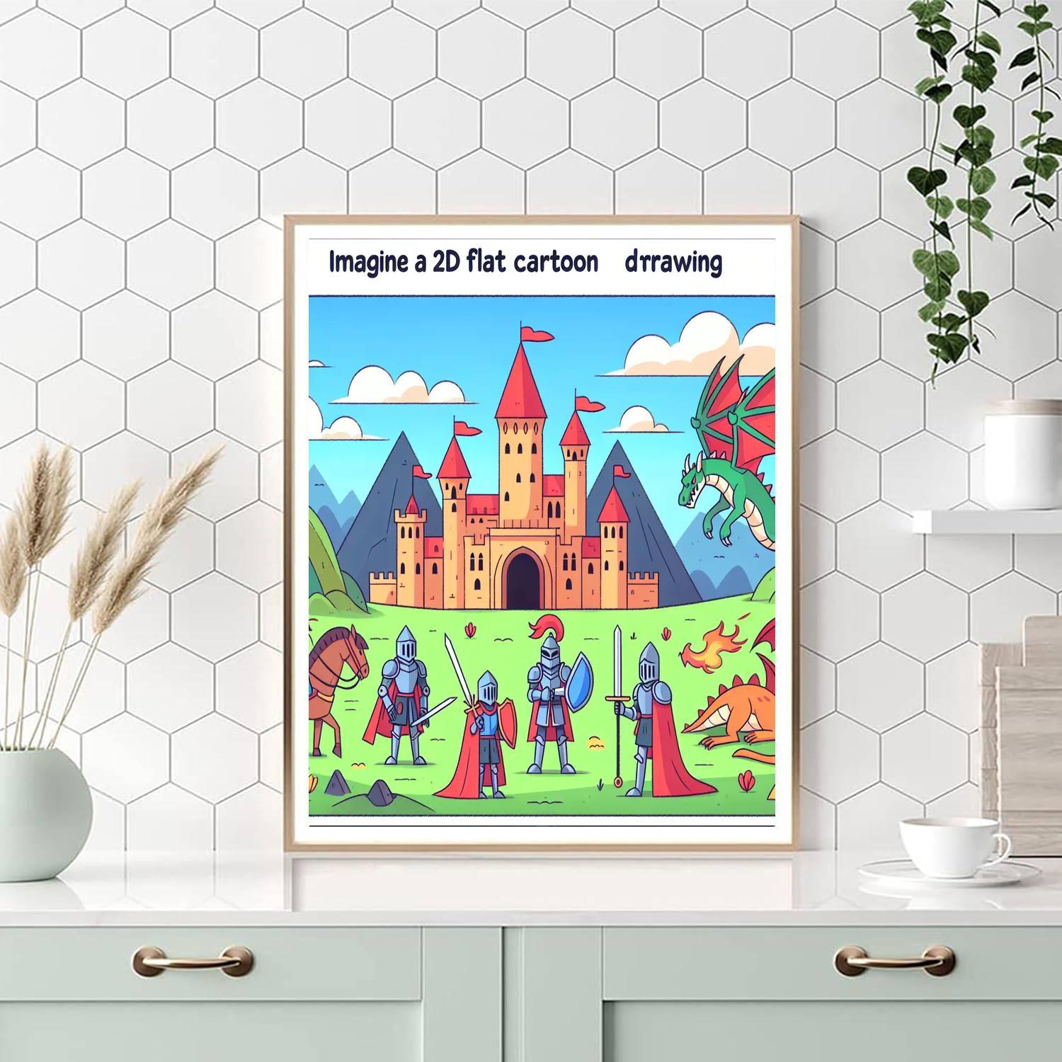 Courageous Knights' Tale Paint By Color