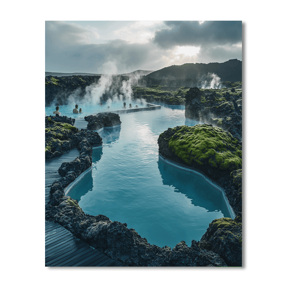 The Blue Lagoon - Grindavik DIY Paint By Numbers