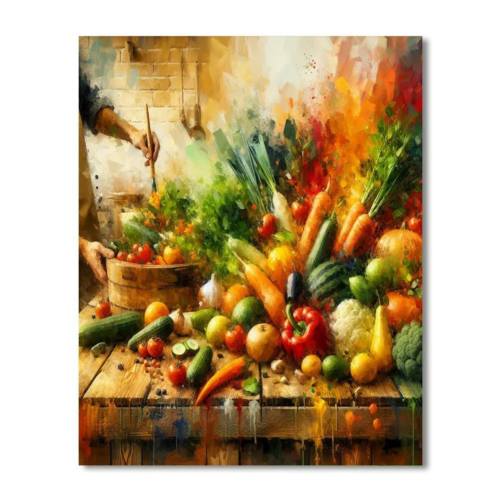 Culinary Odyssey Delight Numbered Painting Kits