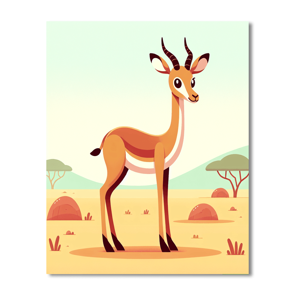 Inquisitive Impala Number Painting