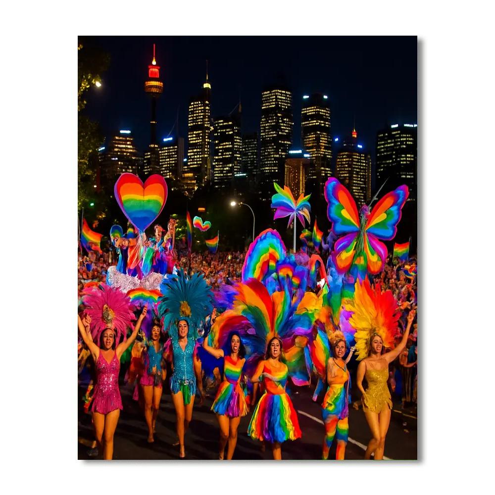 Gay And Lesbian Mardi Gras - Sydney, Australia DIY Paint By Numbers