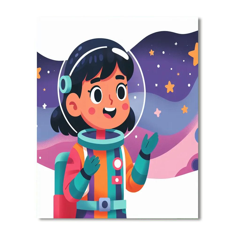 Eager Space Explorer Painting By Numbers Kit