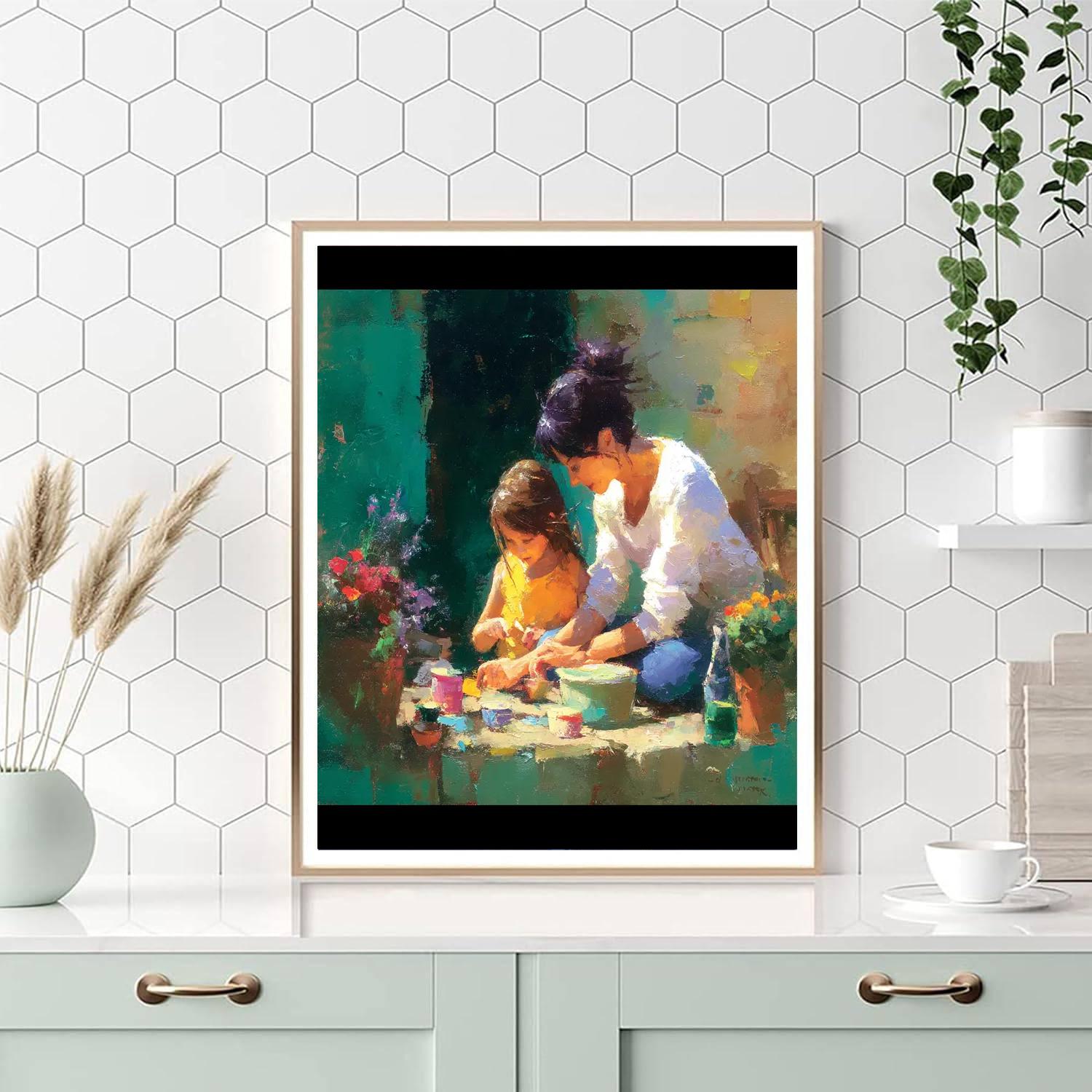 Hearts United In Love DIY Paint By Numbers