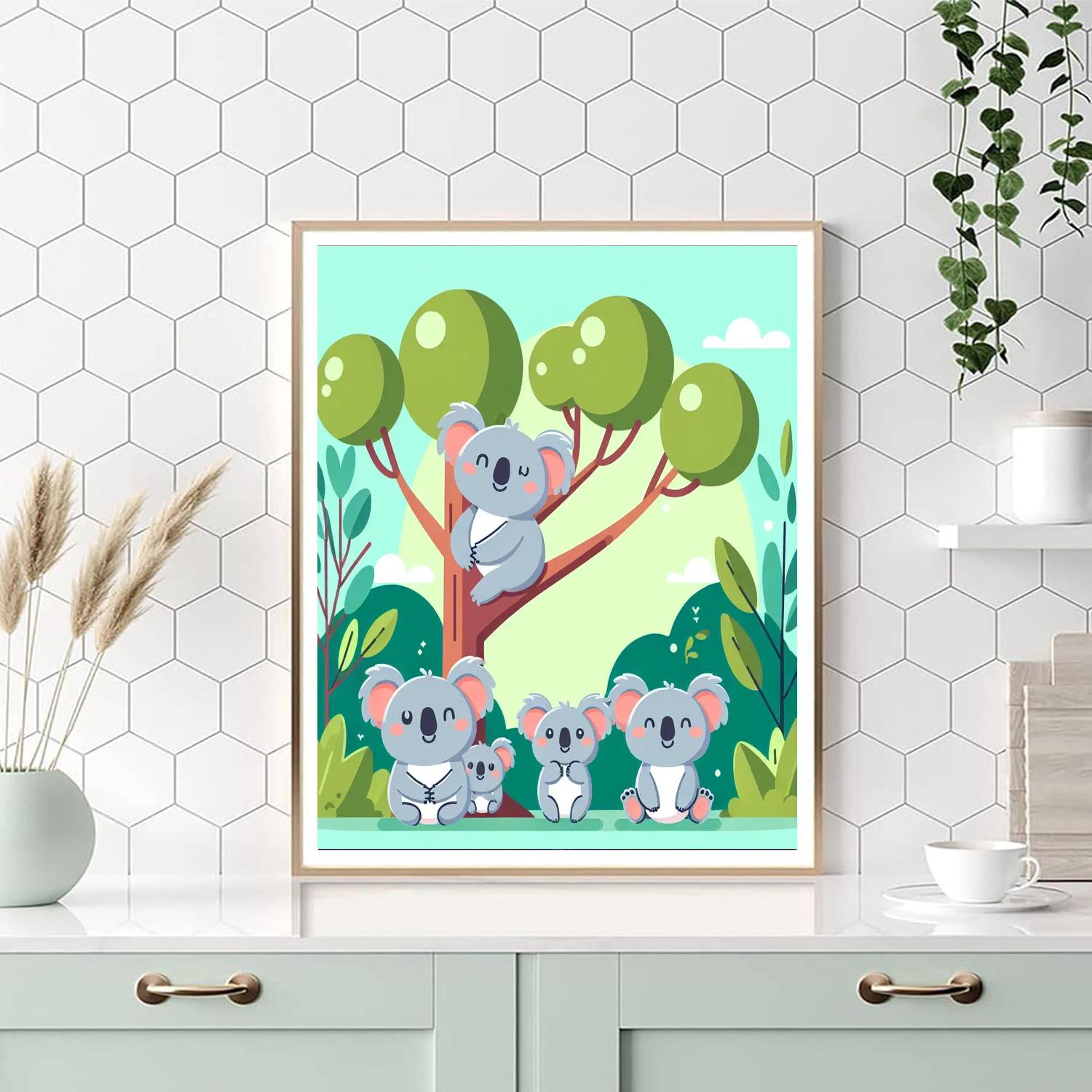 Koala Kingdom Adventure Numbered Painting Kits