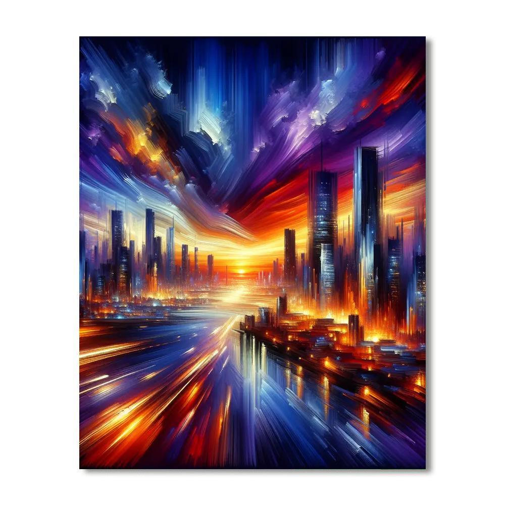 Artistic Cityscape Paint By Numbers
