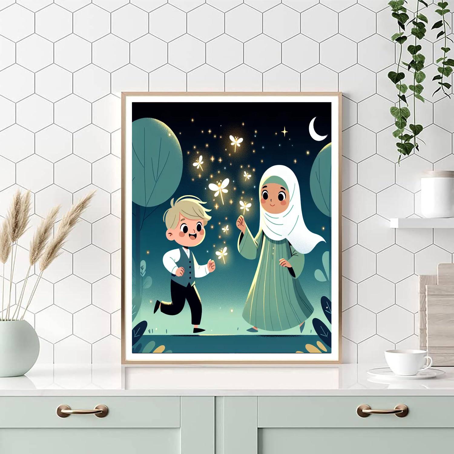 Friendly Firefly Fiesta Number Painting