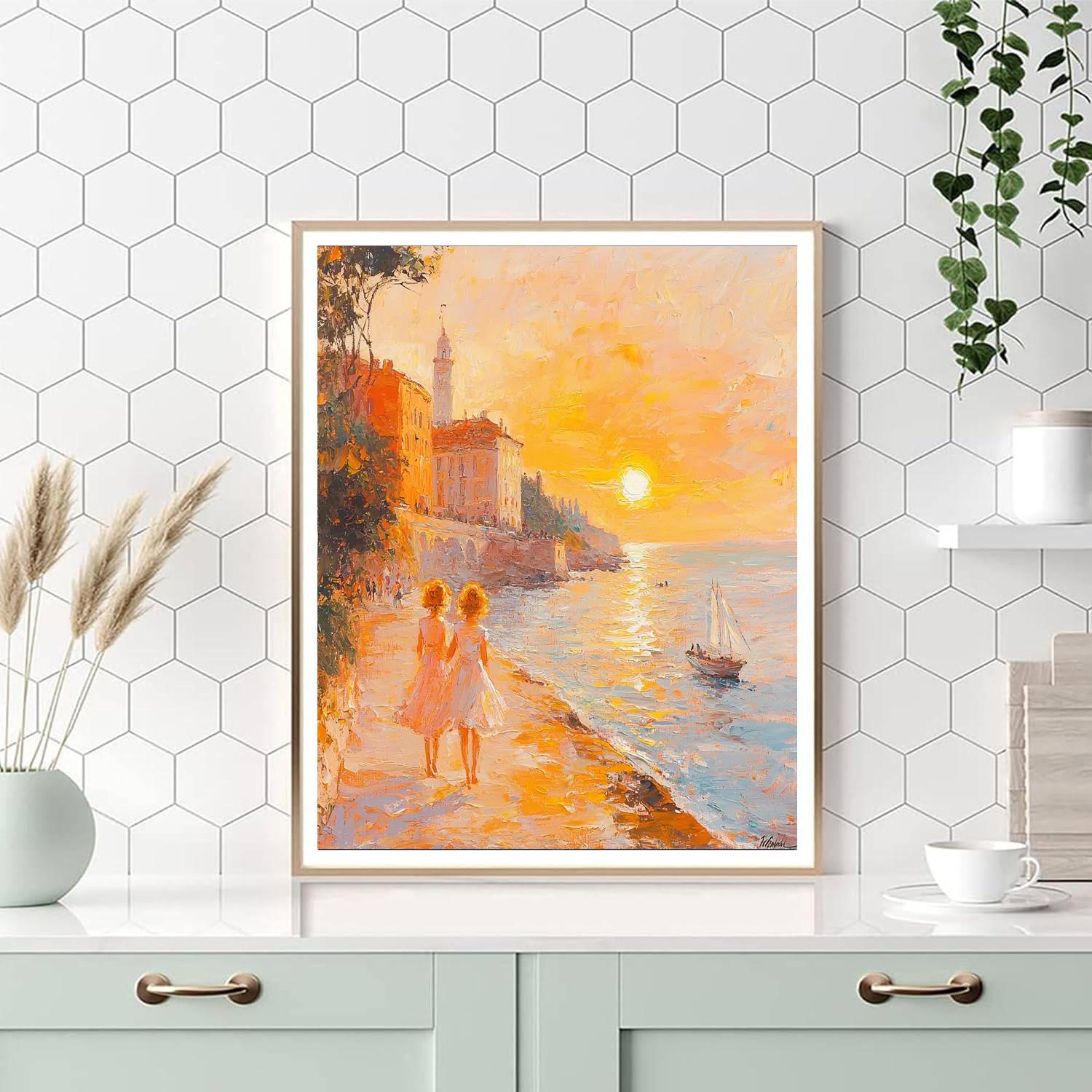 Sunrise On The Shores Of Love Paint By Numbers