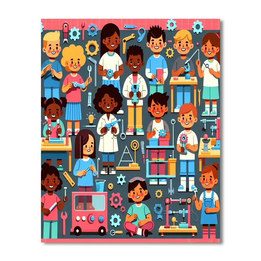 Epic Engineer's Emporium Number Painting