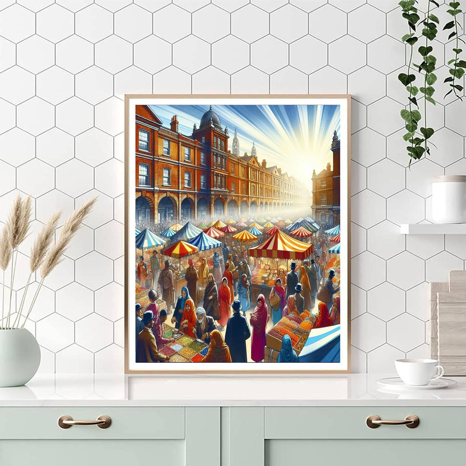Historic Market Square Painting By Numbers Kit
