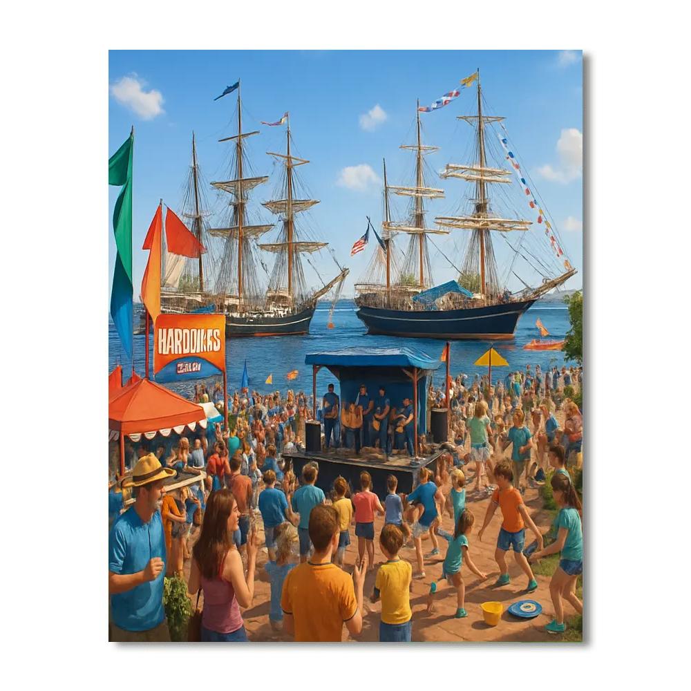 Harborfest - Norfolk, Virginia, Usa Paint By Numbers Art