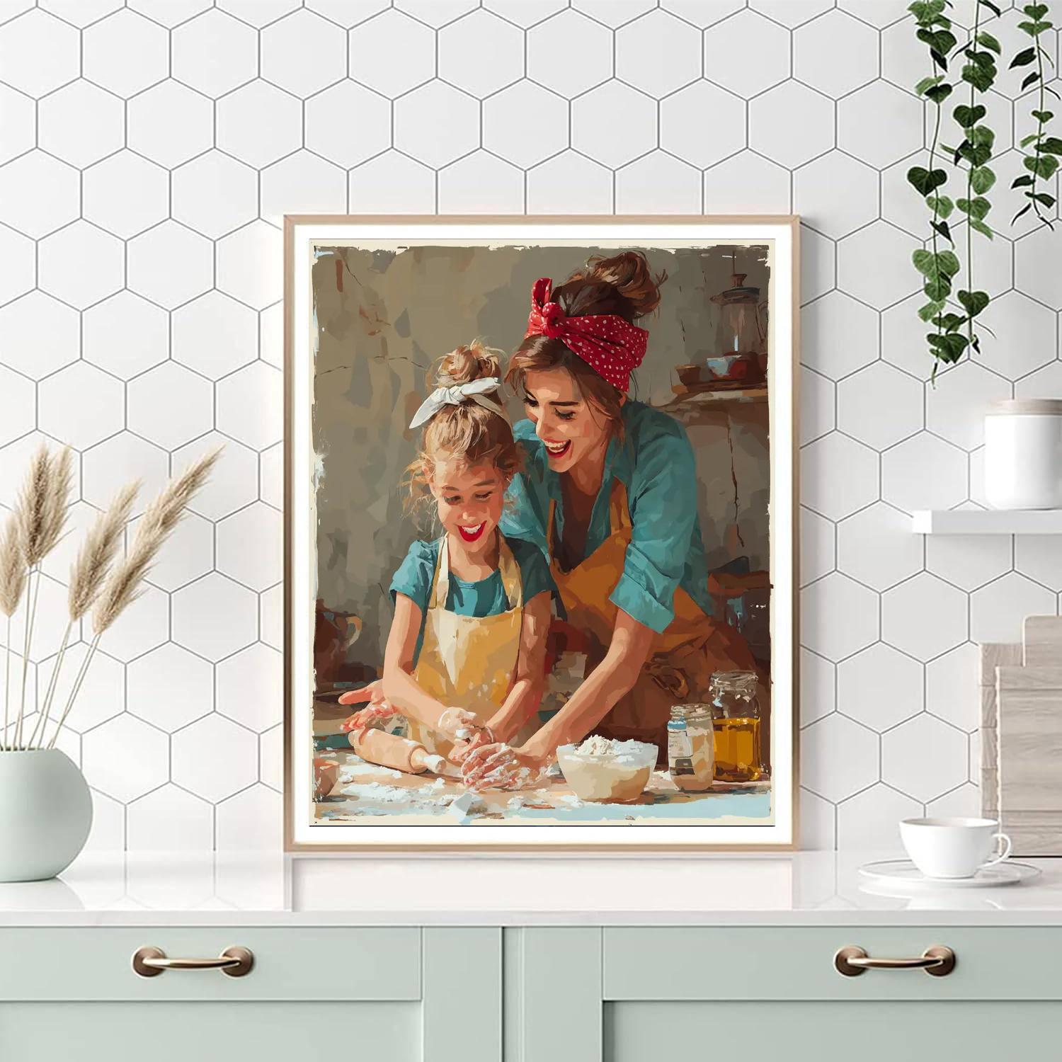 Cherished Moments In The Kitchen DIY Paint By Numbers
