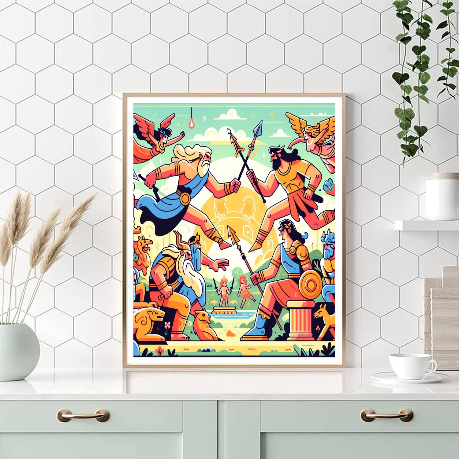 Ancient Mythology Tales Paint By Numbers Art