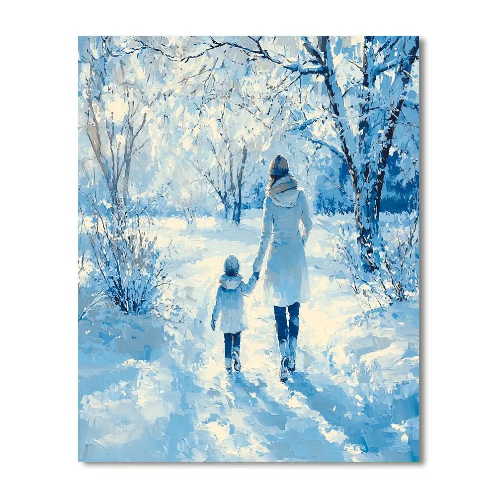 Frosty Morning Walk Paint By Numbers Kits
