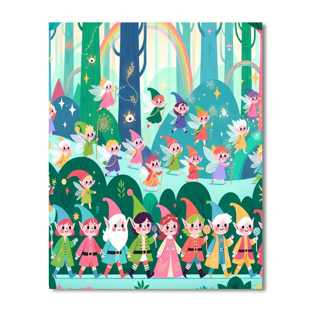 Enchanted Elf Excursion Paint By Color