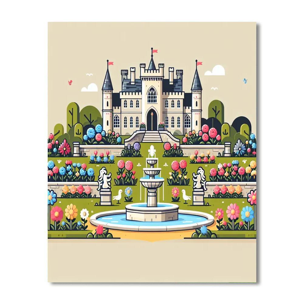 Castle Garden Adventure Paint By Numbers