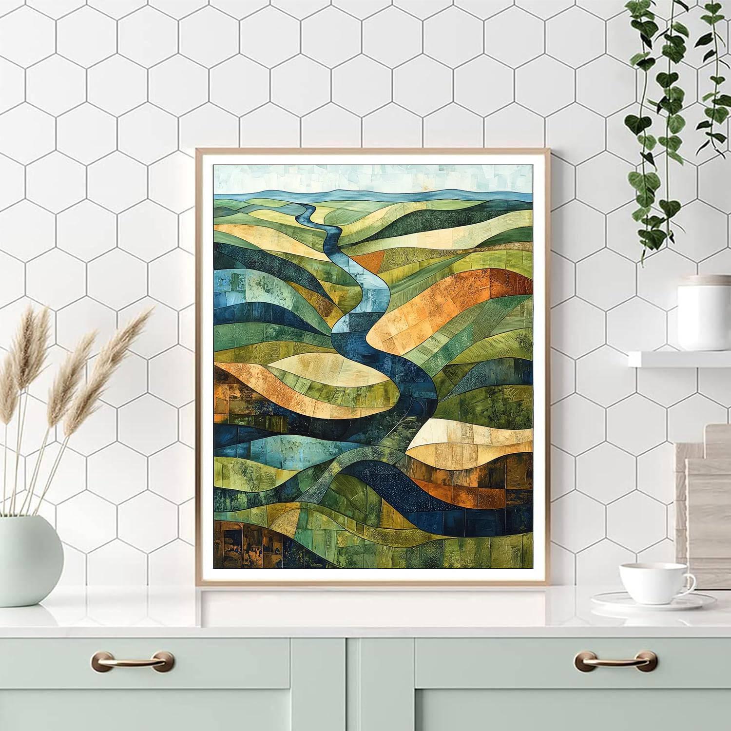 Aerial Photography Style Inspired Aerial Dreams  Painting By Numbers Kit