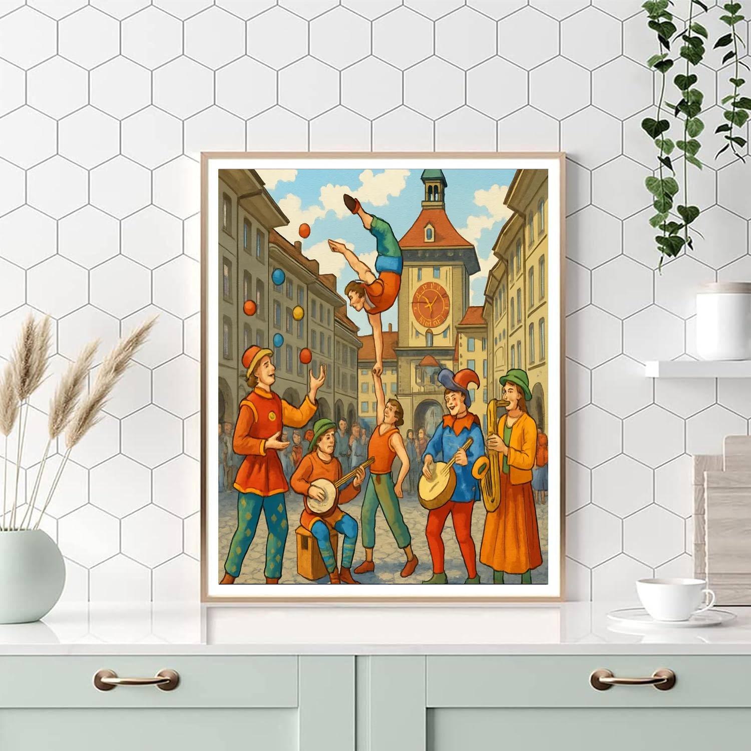 Buskers Bern - Bern, Switzerland Paint By Numbers Art