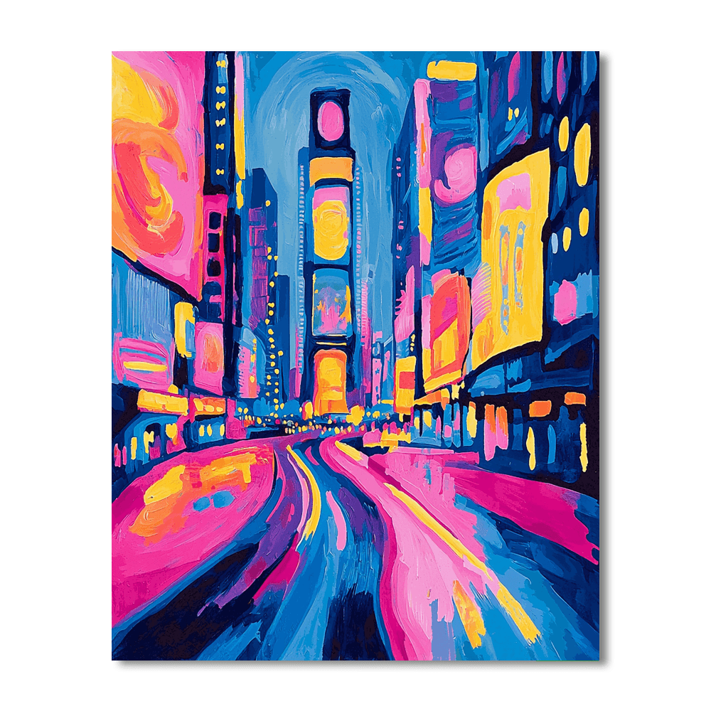 Andy Warhol Inspired Colorful City Lights  Paint By Numbers Kits