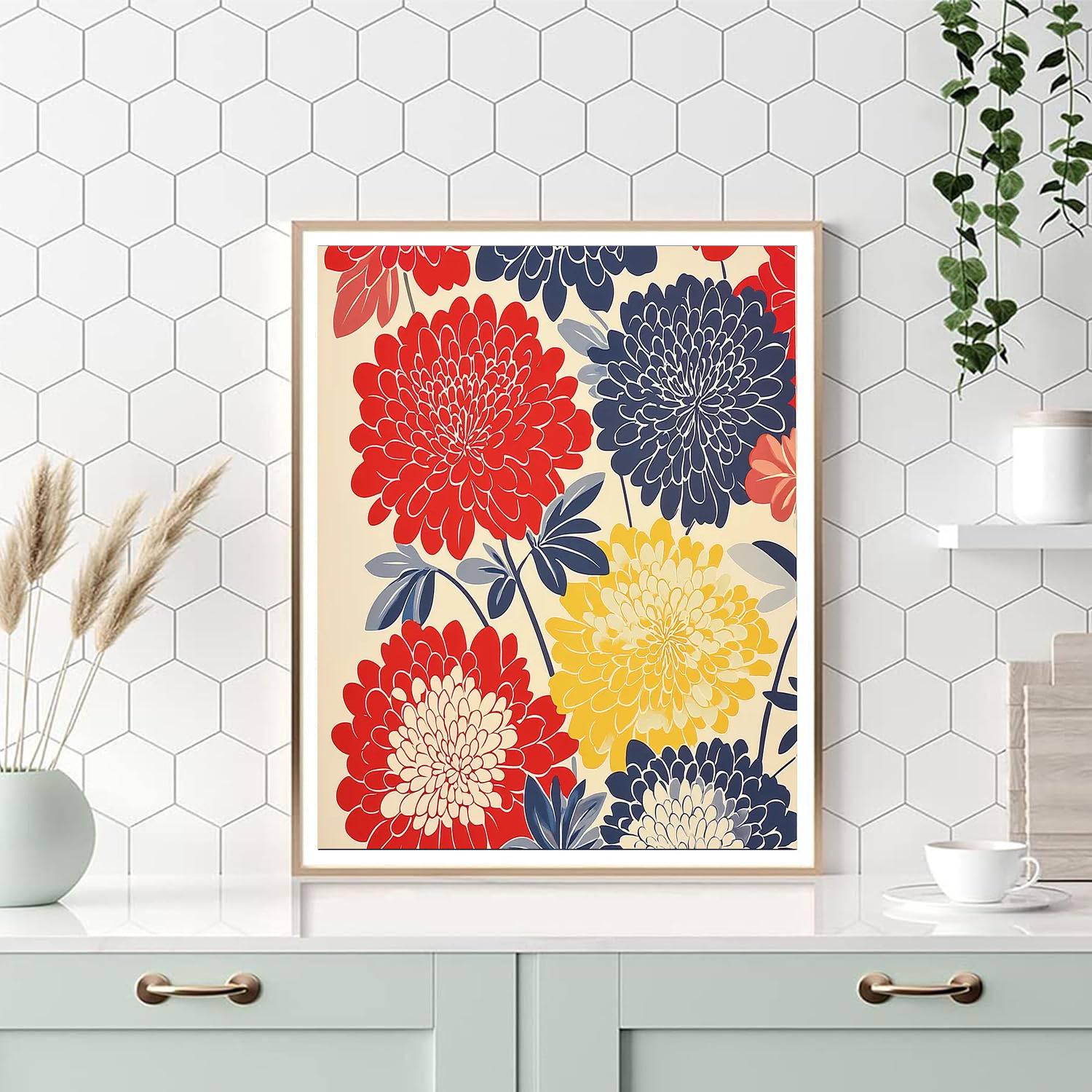 Yayoi Kusama Inspired Floral Essence Of Infinity  Paint By Number