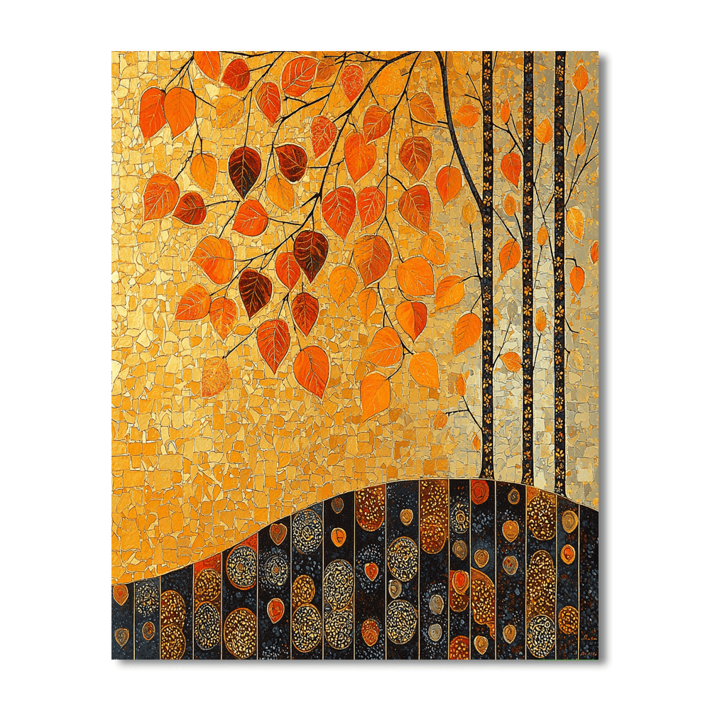 Klimt Inspired Seasonal Change  Numbered Painting Kits