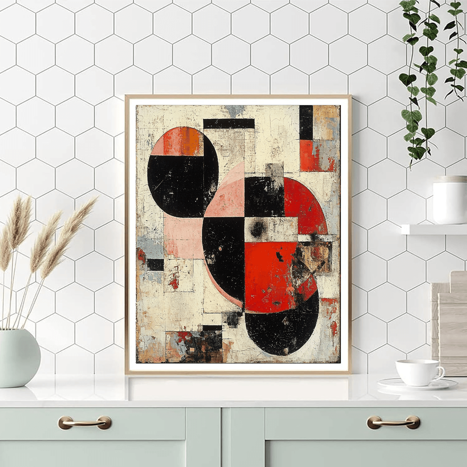 Kazimir Malevich Inspired Dynamic Energy  Painting By Numbers Kit