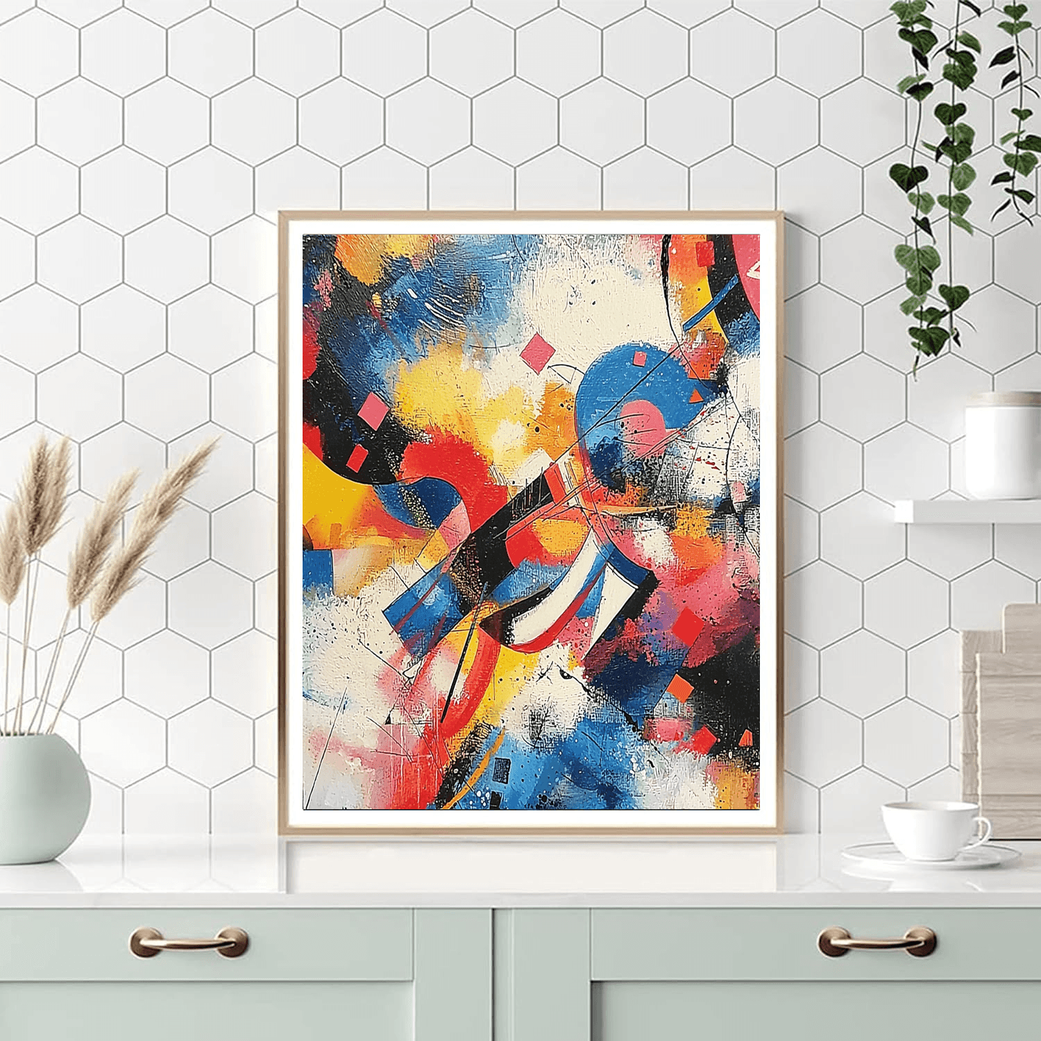 Wassily Kandinsky Inspired Reflections Of Light  Paint By Numbers Art