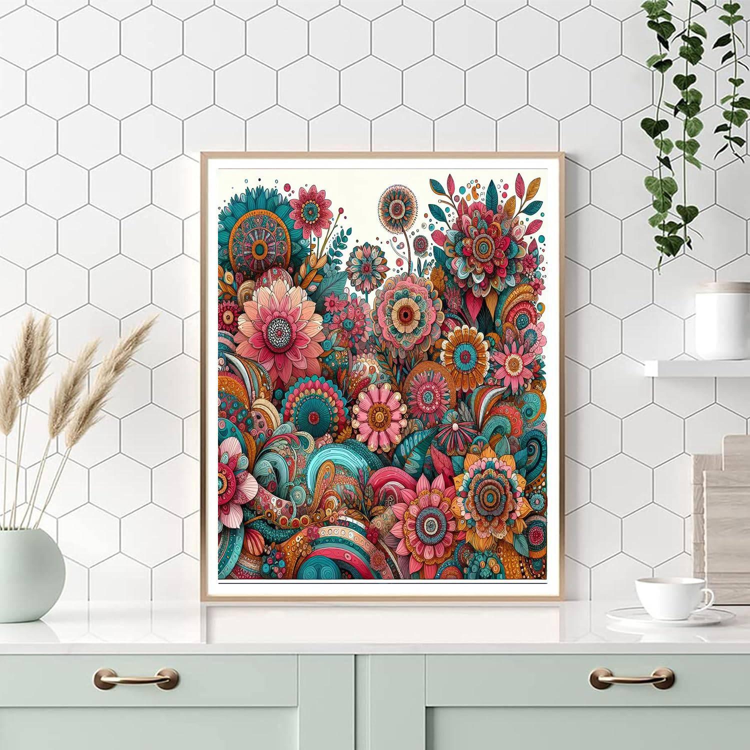 Bohemian Bloom Painting By Numbers Kit