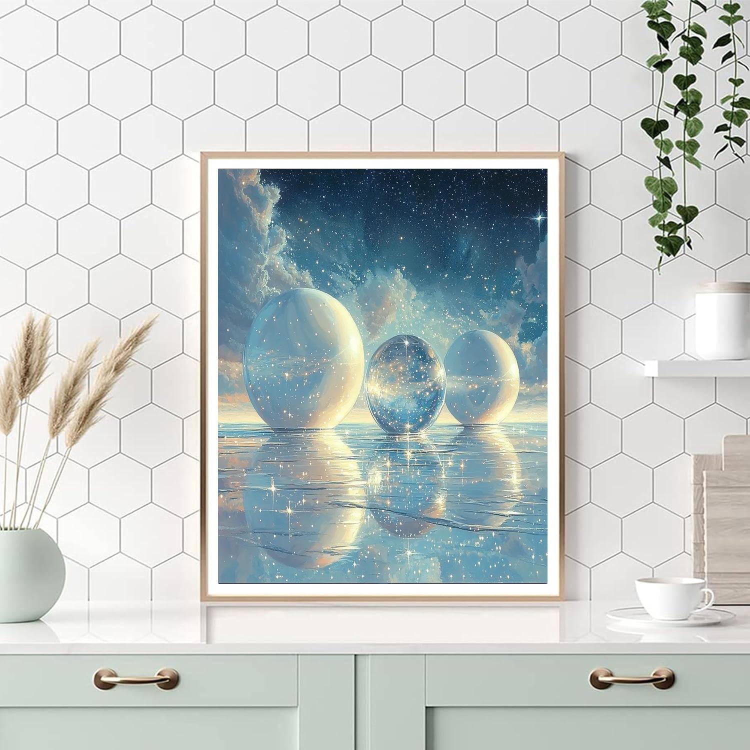 Michelangelo Inspired Harmony Of The Spheres  DIY Paint By Numbers