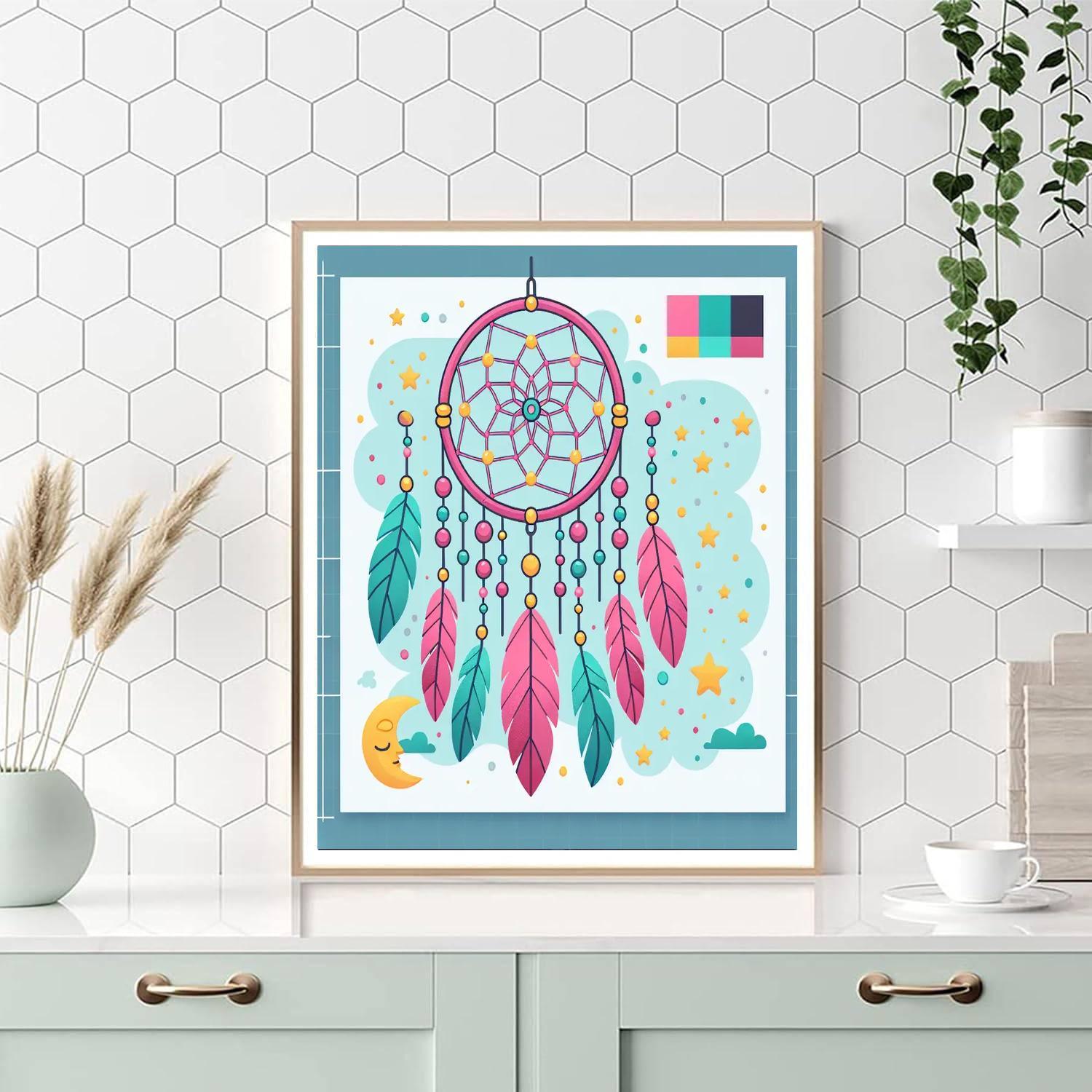 Charming Dreamcatcher DIY Paint By Numbers
