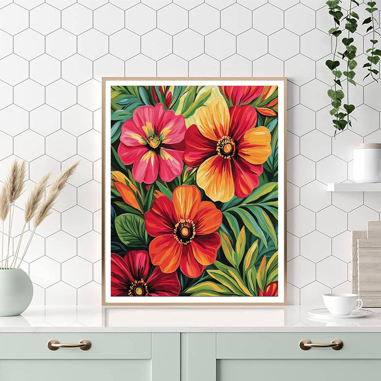 Georgia O'Keeffe Inspired Botanical Daydream  Paint By Number