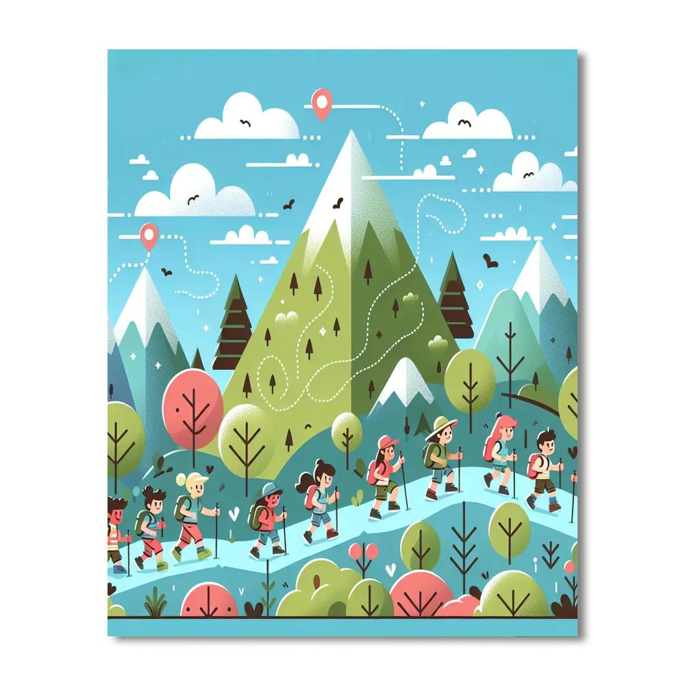 Mystic Mountain Hike Paint By Numbers