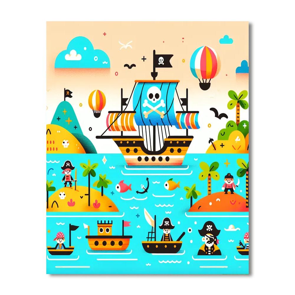 Sea Voyage Adventure Number Painting