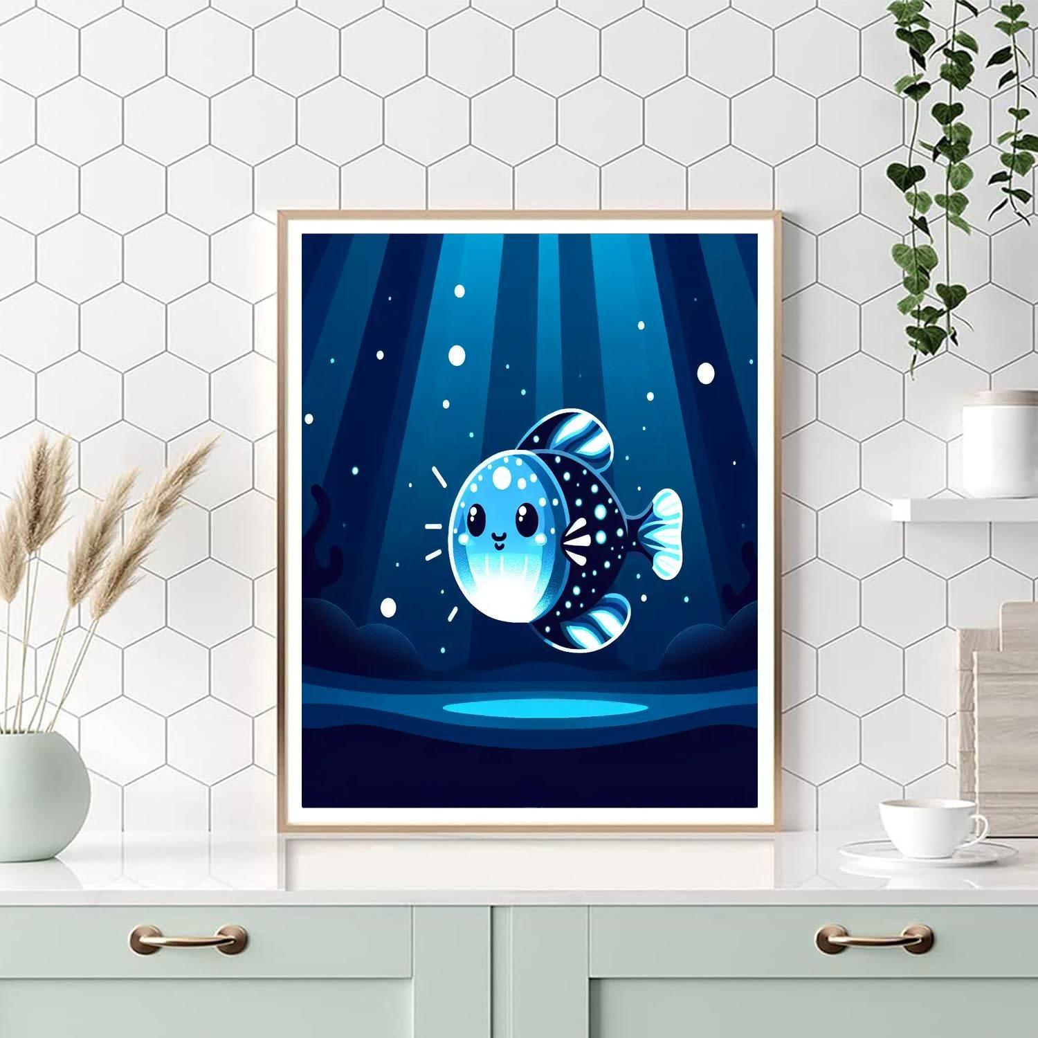 Luminous Lanternfish Numbered Painting Kits