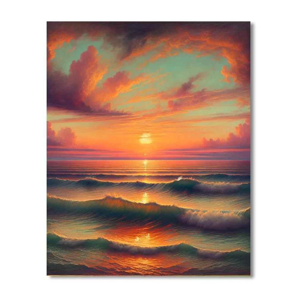 Captivating Sunset Serenade Paint By Color