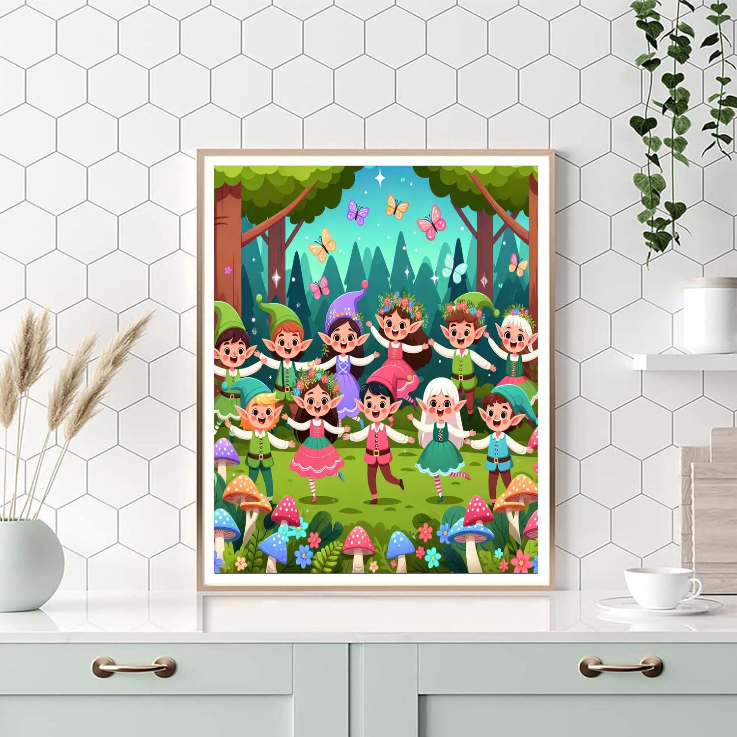 Magical Elf Adventure Paint By Numbers Art
