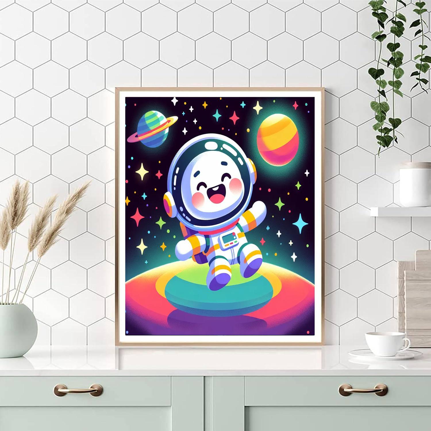 Jolly Space Explorer DIY Paint By Numbers