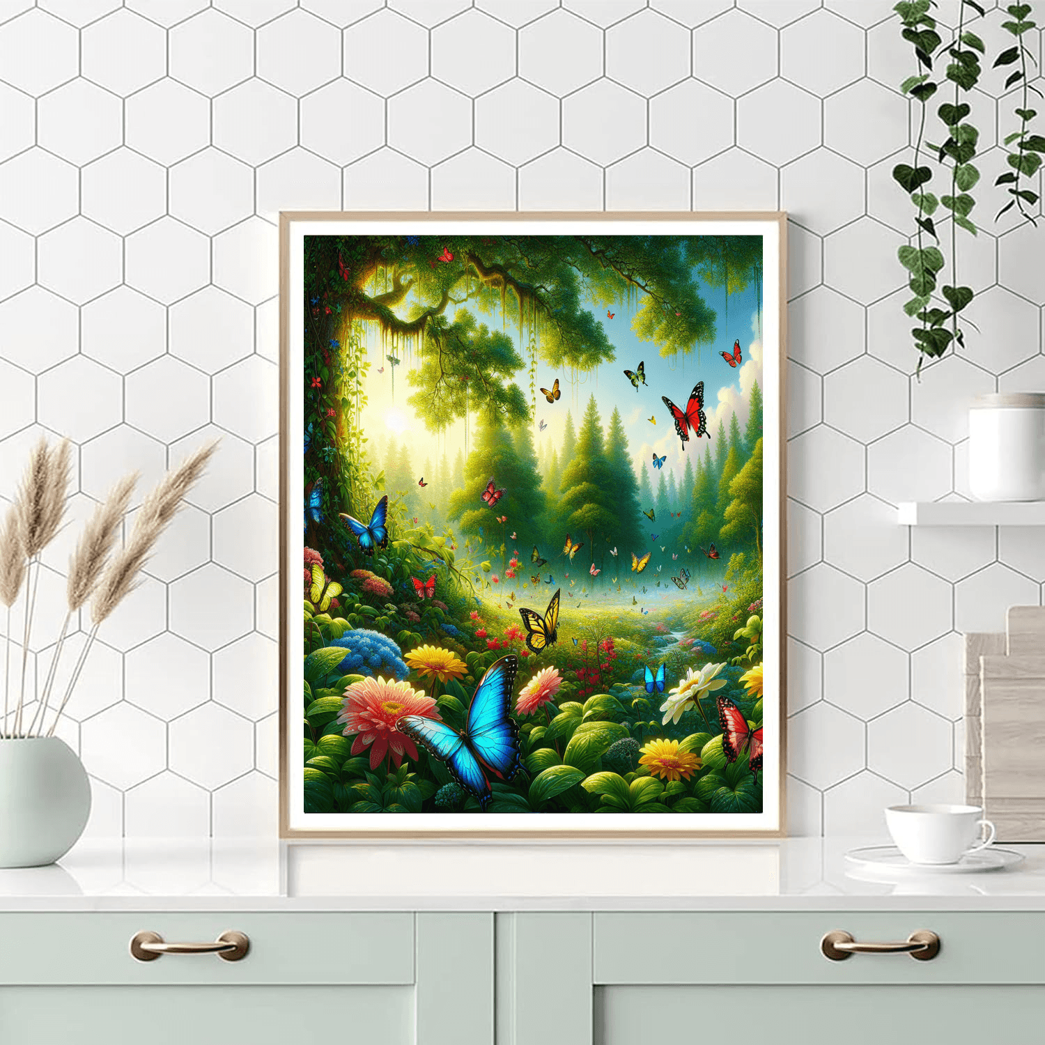 Butterfly Whisper Number Painting
